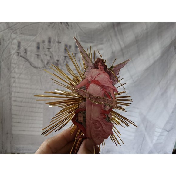 Gimbels saks Angel filigree Victorian 1985 Christm - Picture 4 of 6